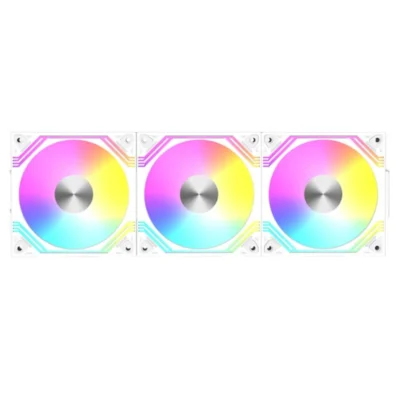 Ventilateur RAIDMAX Modular x3 Fans Combo ARGB - Blanc – Image 2