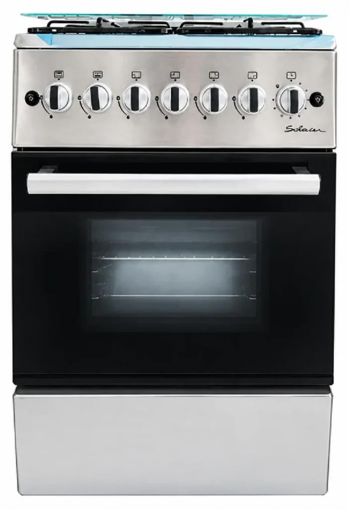Cuisinière-à-Gaz -SOTACER-F6B40G2I-60cm-Silver